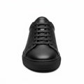 Luxury Black Leather Cupsole Trainers