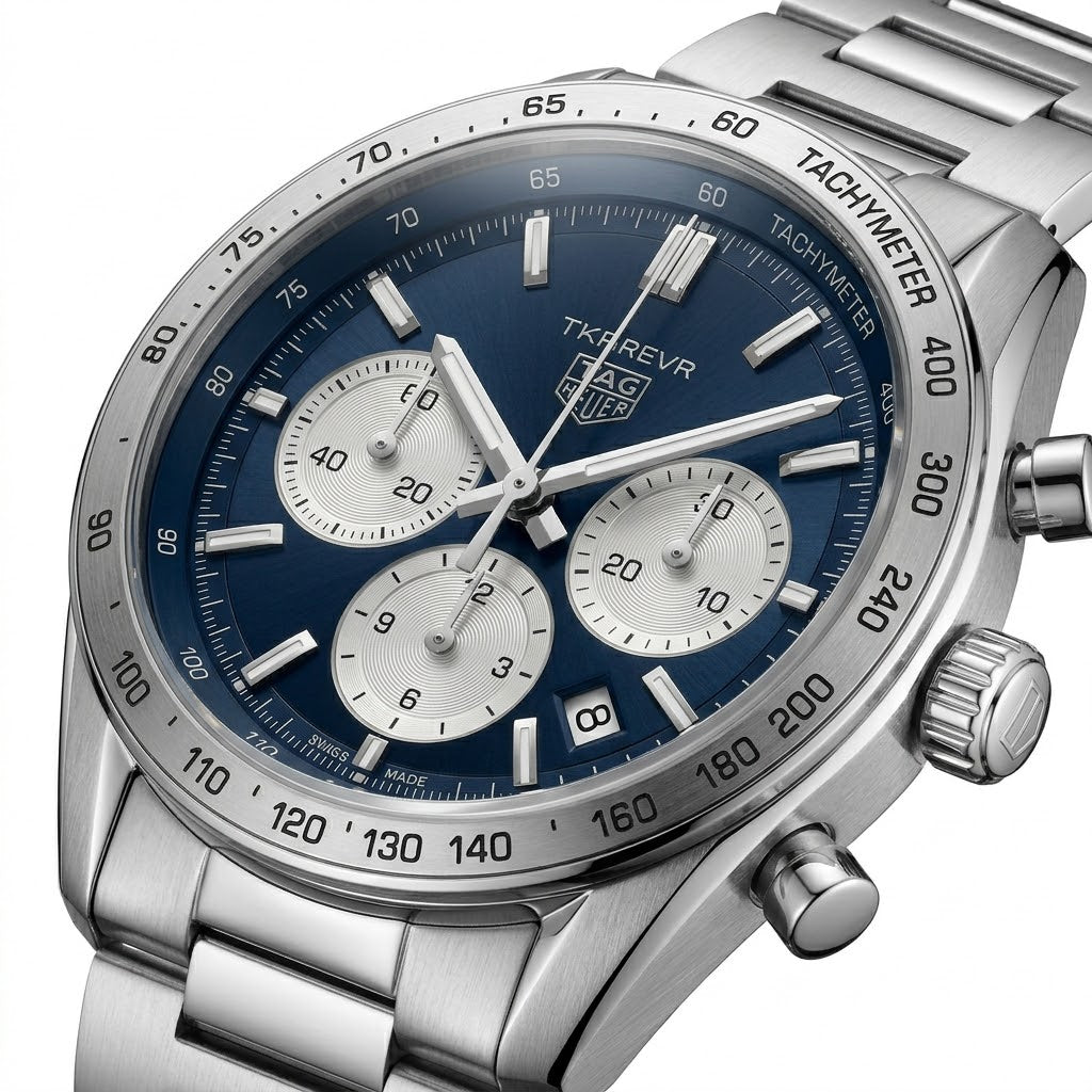 Classic Stainless Steel Chronograph Watch