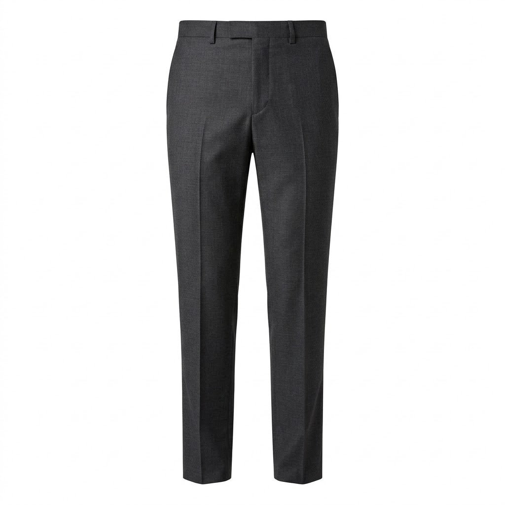 Tailored Charcoal Grey Dress Trousers